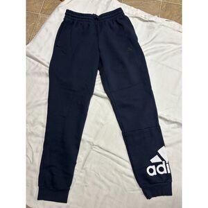 Adidas Sweatpants Men's Size Small Blue with White